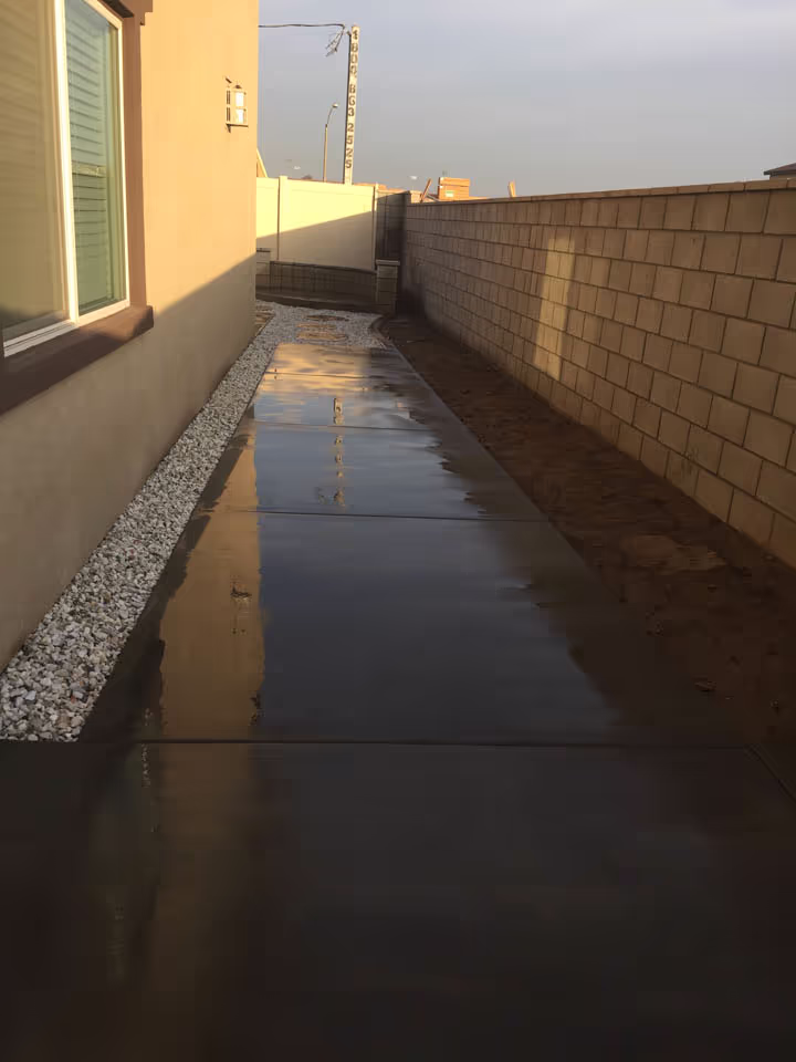 Residential Stamped Concrete Walkway and Slab Project — photo 11